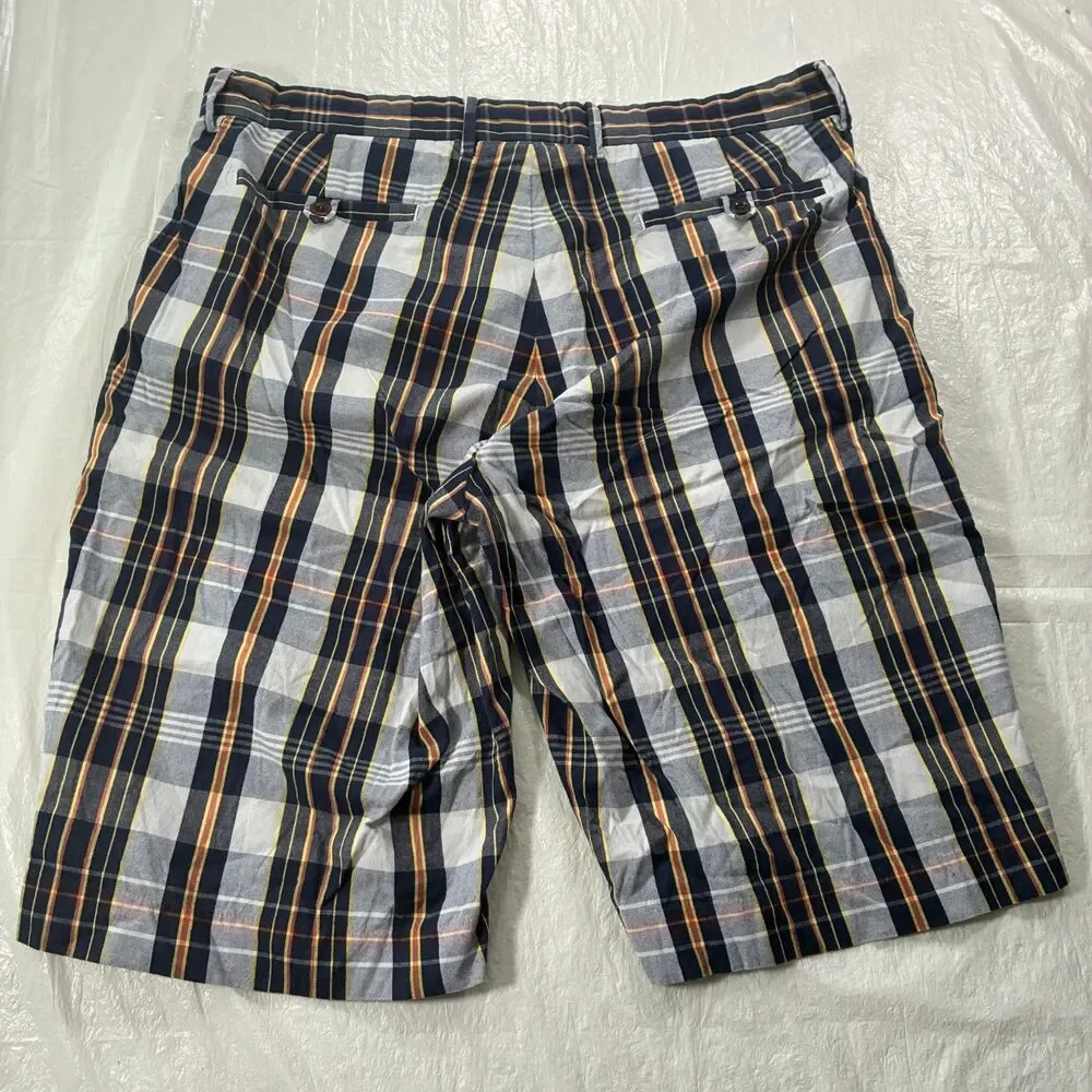 VTG Polo Ralph Lauren Plaid India Shorts 34 (36) 12